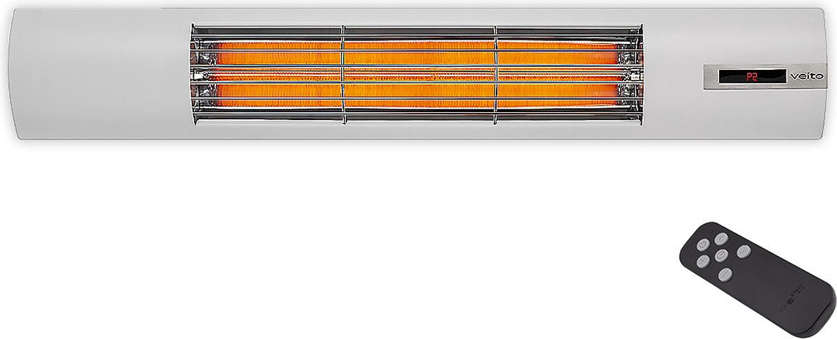 Veito Space S White - Energiezuinige hoge capaciteit Carbon Infrarood Elektrische Kachel / Terrasverwarming / Infraroodverwarming / Bijverwarming / Energiezuinig / Hoge capaciteit / Carbon Infrarood verwarming / Veranda verwarming