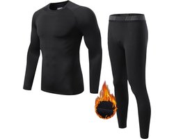 WiseGoods Luxe Thermo Set Heren - Thermokleding - Thermobroek / Thermoshirt Mannen - Winte