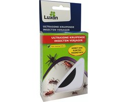 Luxan Ultrasone Kruipende Insecten Verjager 230m² - werkt tegen kruipende insecten zoals mieren, zilvervisjes, spinnen en kakkerlakken - ongediertebestrijding - ultrasone verjager