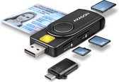 AXAGON CRE-SMP2A USB Smart card & SD/microSD/SIM card PocketReader