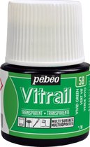 Glasverf - Transparan Glanzend - Pebeo Vitrail Transparant - 58 vivid green - 45 ml