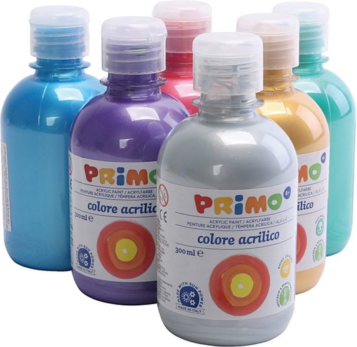 Metallic Acrylverf - Diverse Kleuren - PRIMO - 6x300 ml