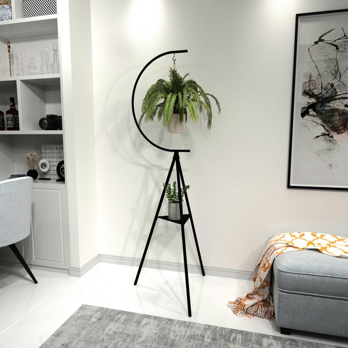 en.casa] Plantenstandaard Somero 150x34x21cm - 3 varianten | premiumXL