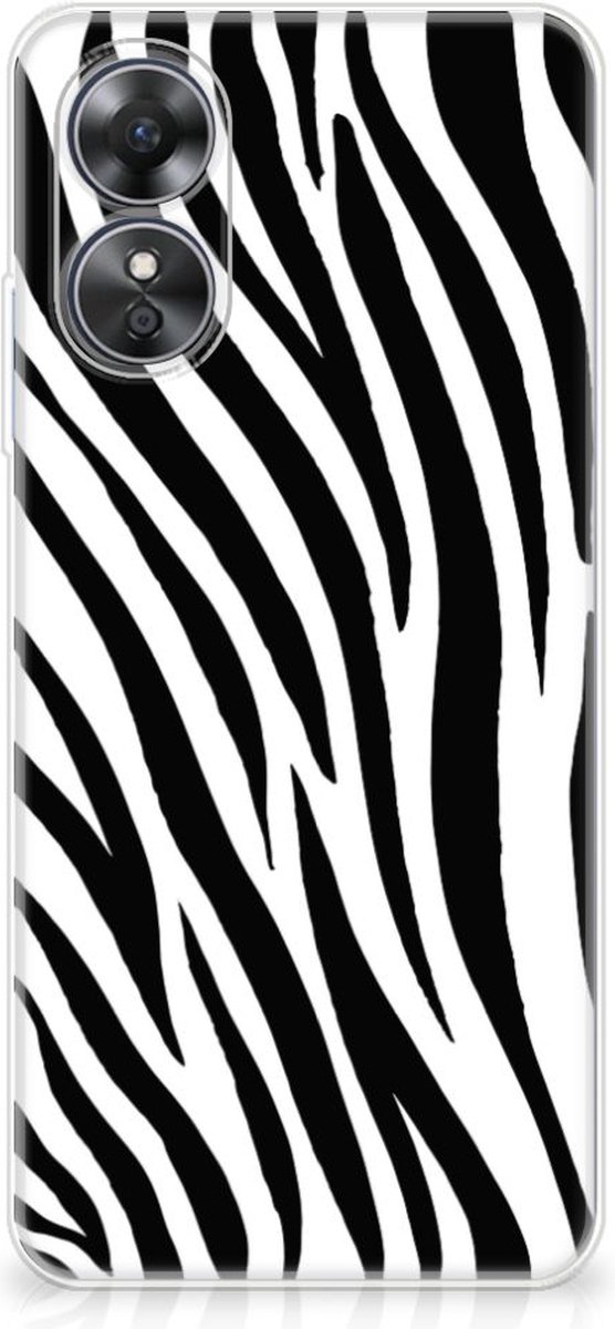 OPPO A17 TPU Hoesje Zebra