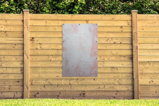 Affiche jardin - Toile Posters de jardin extérieur - Peinture - Abstrait - Design - 80x120 cm - Jardin