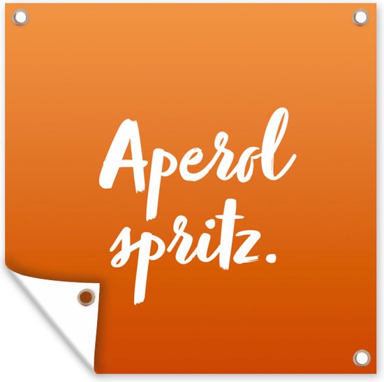 Tekst - Cocktail - Aperol spritz - Quotes - Alcohol - Tuindoek