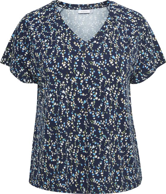 Fransa Plus Size Selection FPFLORAL TEE 1 Dames T-shirt - Maat 54/56 |  bol.com