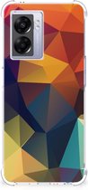 Hoesje maken OPPO A77 5G | A57 5G GSM Hoesje met doorzichtige rand Polygon Color