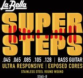 La Bella SS45-B  bas snaren 45-128 Super Steps - Snarenset voor 5-string basgitaar