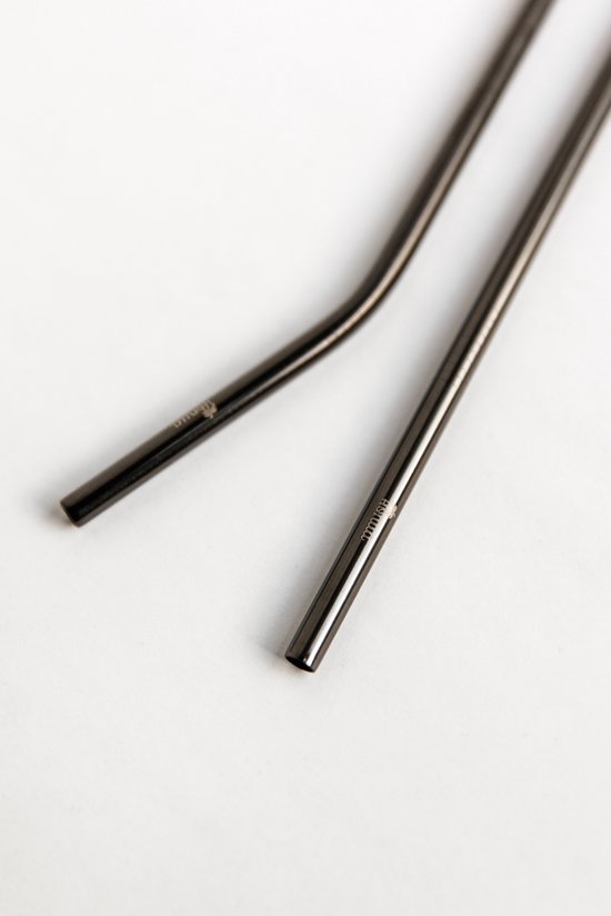 Emuca Lot Van 2 Ronde Kastrails D.28mm Lengte 0.75m Met Beugels, Aluminium En Zamak, Zwart Gelakt