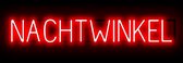 NACHTWINKEL - Reclamebord Neon LED bord verlichting - SpellBrite - 106,4 x 16 cm rood - 6 Dimstanden - 8 Lichtanimaties