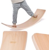 Lulilo Boldo houten balansbord - Evenwicht Balance board - Balansspeelgoed zonder vilt - Voor volwassenen en kinderen