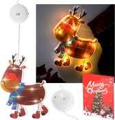 Kerstdecoratie - Rendier - Kerstraamdecoratie - Hangend Led Lamp