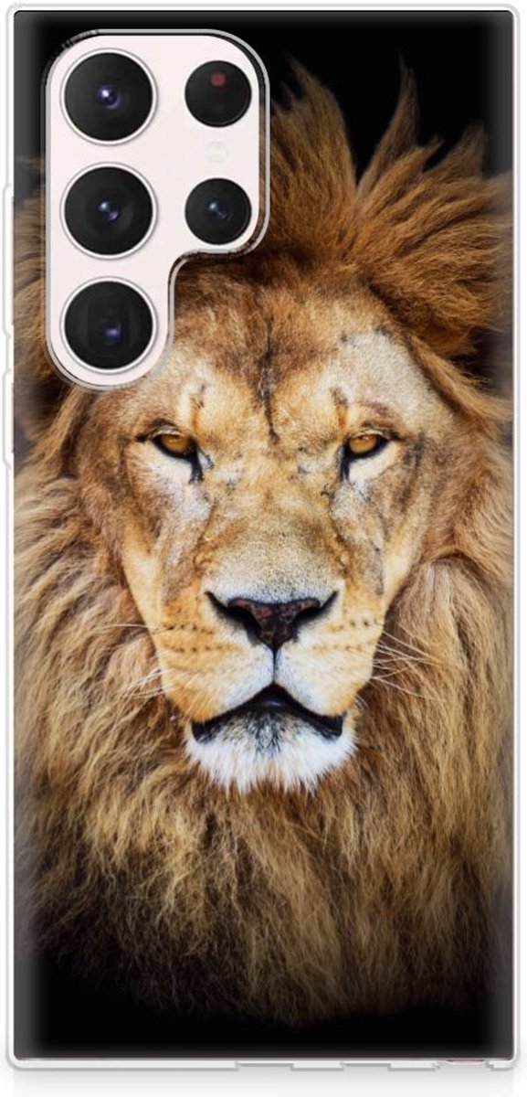 Samsung Galaxy S23 Ultra TPU Hoesje Leeuw