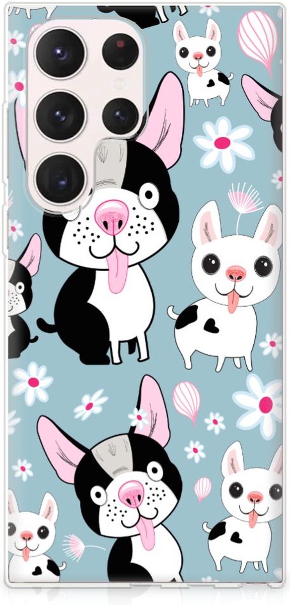 Samsung Galaxy S23 Ultra TPU Hoesje Hondjes