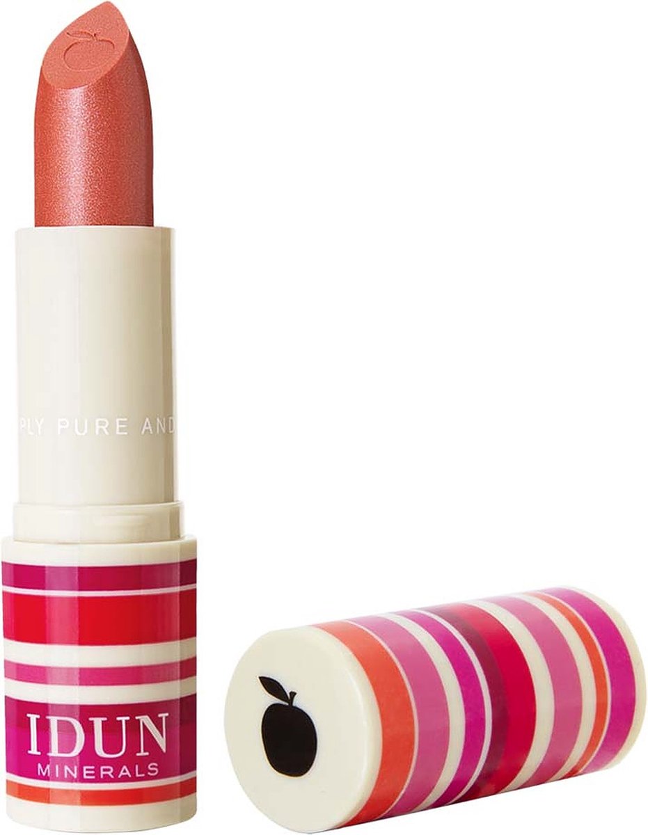 Idun Minerals Lippenstift - Crème Lippenstift Alice - Glazend Roos