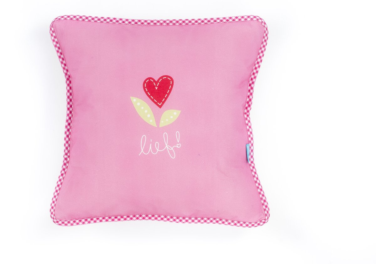 Lief! Girl Uni - Sierkussen - 45x45 cm - Roze