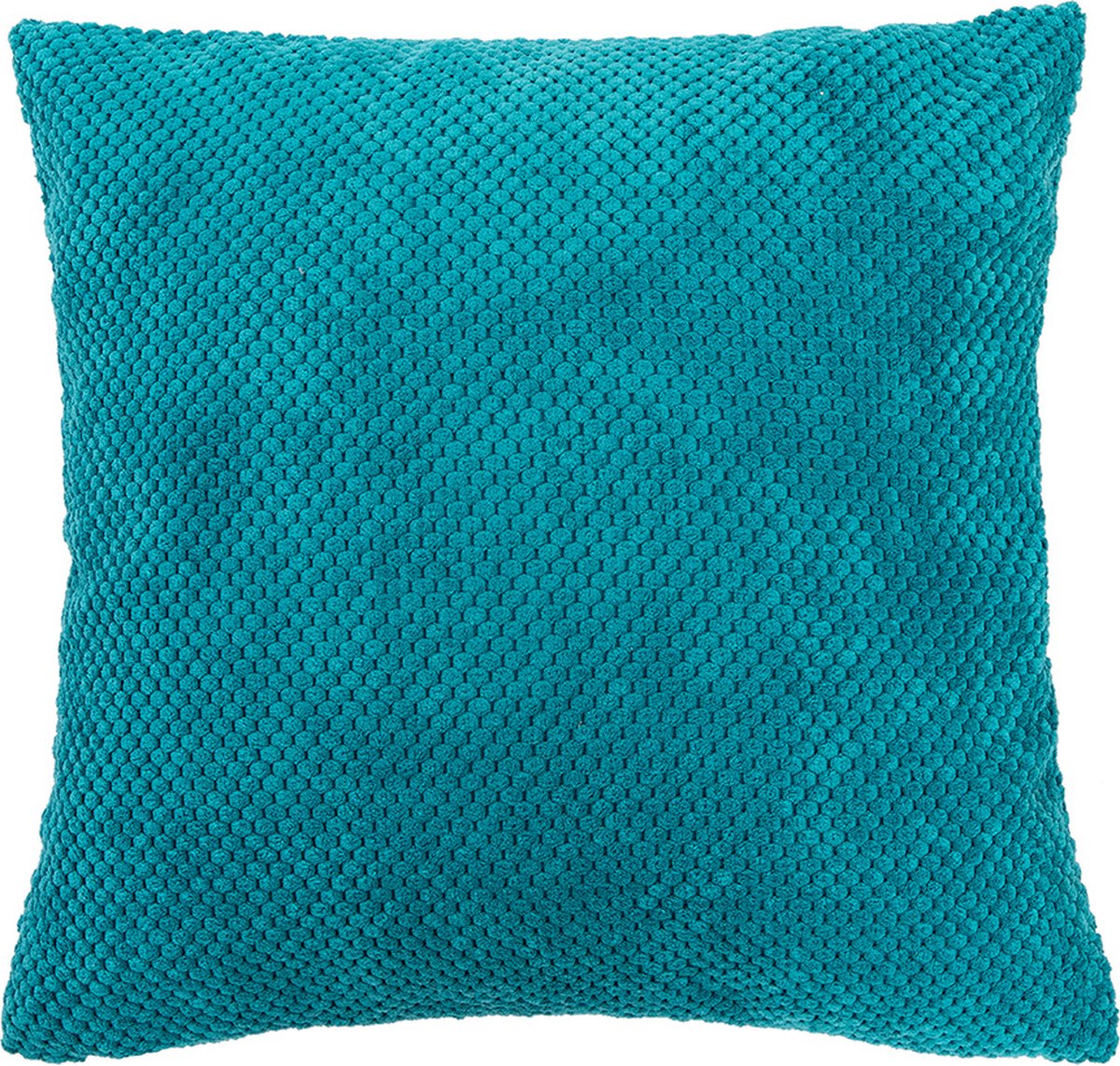 Kussen(gevuld) BUBBLE, SET/2, 45x45cm, petrol, rits