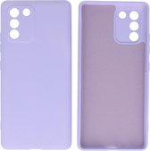 Fashion Backcover Telefoonhoesje - Color Hoesje - Geschikt voor Samsung Galaxy S10 Lite - Paars