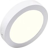 Downlight LED - Surface Ronde 18W - Blanc Naturel 4200K - Aluminium Blanc Mat - Ø225mm