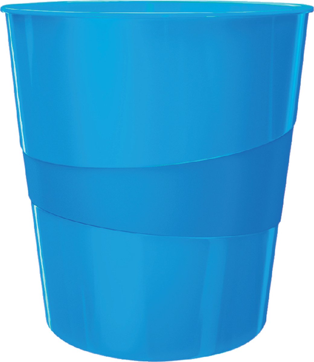 Goedkoopste Papierbak Leitz WOW 15liter blauw