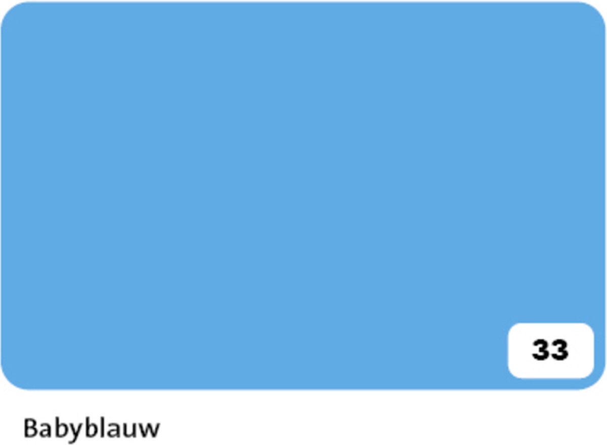 Fotokarton Folia 2-zijdig 50x70cm 300gr nr33 babyblauw | 10 stuks