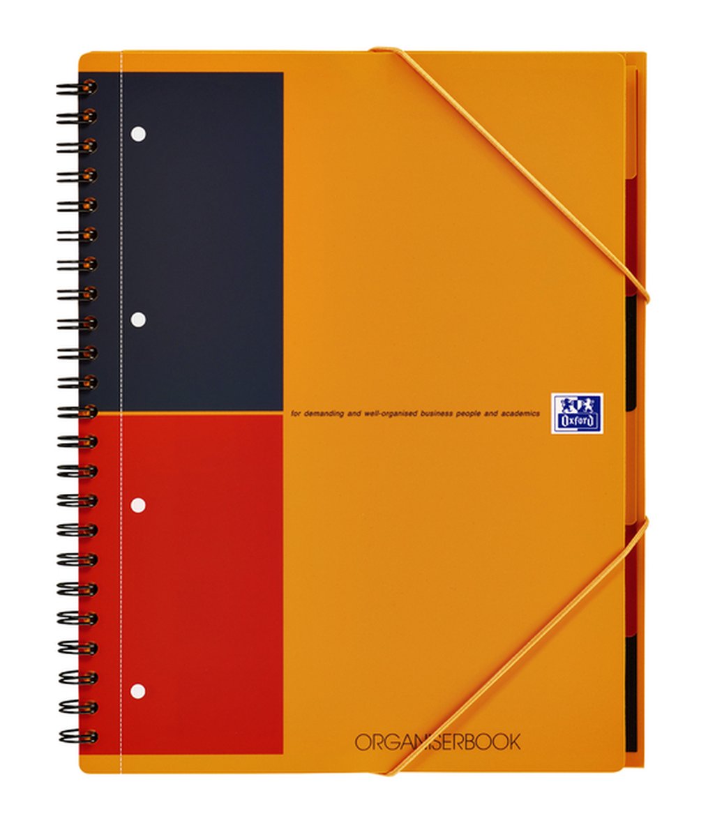 Spiraalblok Oxford International Organiserbook A4+ lijn - 5 stuks