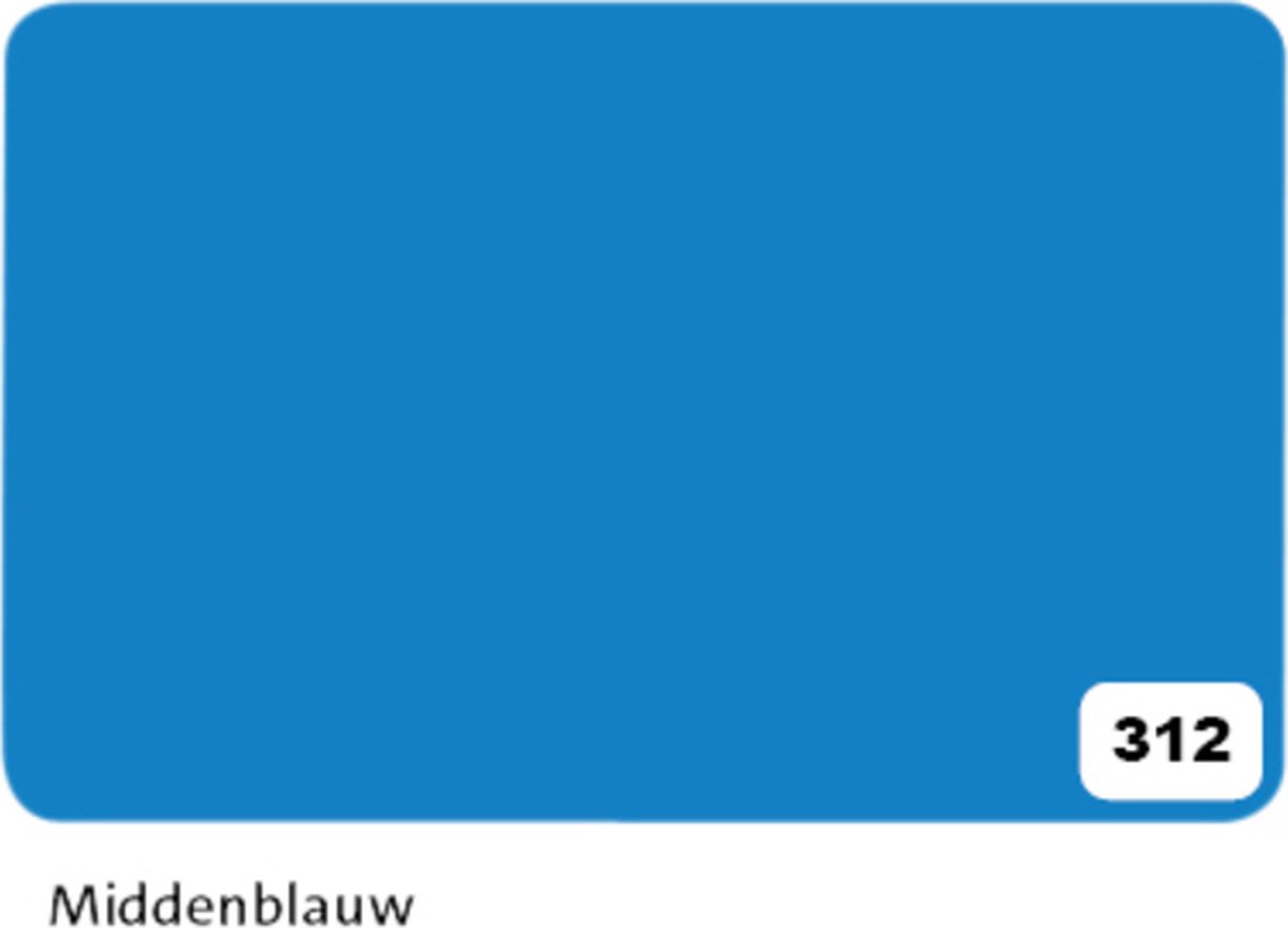 Etalagekarton Folia 1-zijdig 48x68cm 380gr nr312 middenblauw | 10 stuks