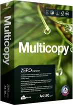 Kopieer-printpapier MultiCopy ZERO carbon - A4 80 gram wit - doos 5 pak (5 x 500 vel)
