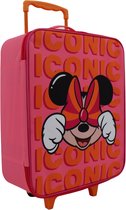 Bol.com Minnie Mouse meisje trolley roze oranje 35 x 14.5 x 42 aanbieding