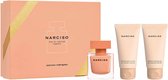 Narciso Rodriguez Narciso Ambrée Giftset - 50 ml eau de parfum spray + 50 ml showergel + 50 ml bodylotion – cadeauset voor dames