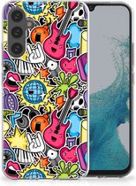 Hoesje Geschikt voor Samsung Galaxy A34 Telefoon Hoesje Punk Rock