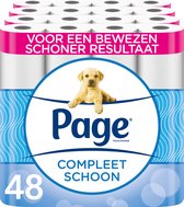 Bol.com Page toiletpapier - 48 rollen - Compleet Schoon wc papier - met een vleugje katoen aanbieding