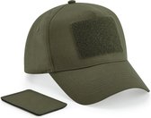 Beechfield 'Removable Patch 5 Panel Cap' Military Groen