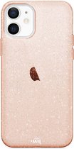 xoxo Wildhearts siliconen glitter hoesje - Sparkle Away Gold - Geschikt voor iPhone 11 - Shockproof case met glitters - Goud