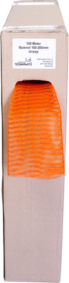 Buisnet - Netkous - rekbereik 100 tot 200mm - Volle Dispenser doos 100m (Oranje)