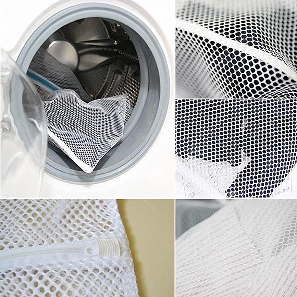 Vitdipy - Waszakken - 2 Stuks - 30 X 40cm - Bescherm Je Wasgoed En Wasmachine Wit