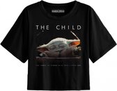 The Mandalorian - Black Women's T-shirt The Child Logo "The Force is Strong with this Little One" - XL