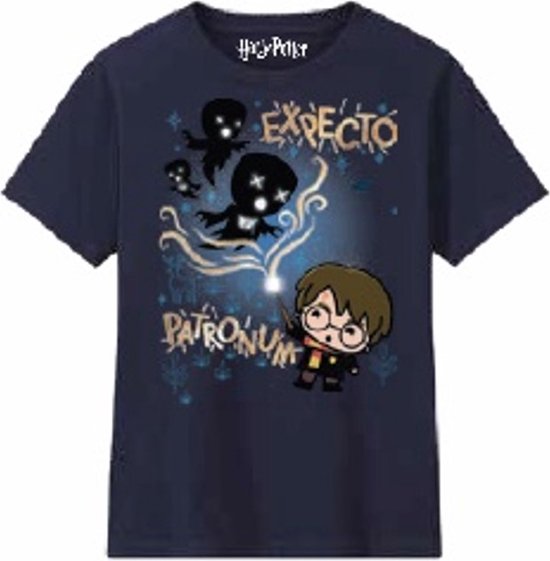 Harry Potter - Expecto Patronum Navy Blue T-Shirt - Boy 12 Years