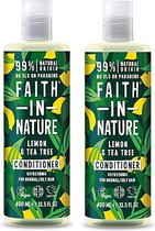 Faith in Nature - Lemon & Tea Tree Conditioner (antiroos) - 400ml - 2 Pak