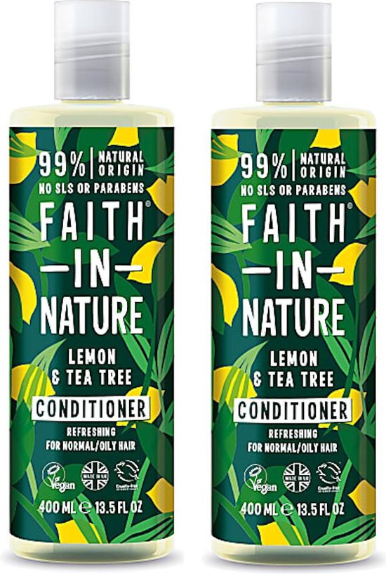 Foto: Faith in nature lemon tea tree conditioner antiroos 400ml 2 pak