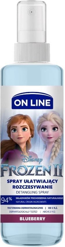 On Line Disney Frozen La Reine des Neiges Laque Cheveux Anti-emmêlement -  200 ml 