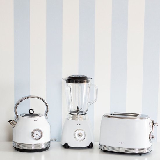 Botti Royal Line professionele blender met 2 snelheden 1.5L - elegant en luxe uitstraling - 500W - wit - Pulsmodus - Retro look van Botti — afbeelding 5