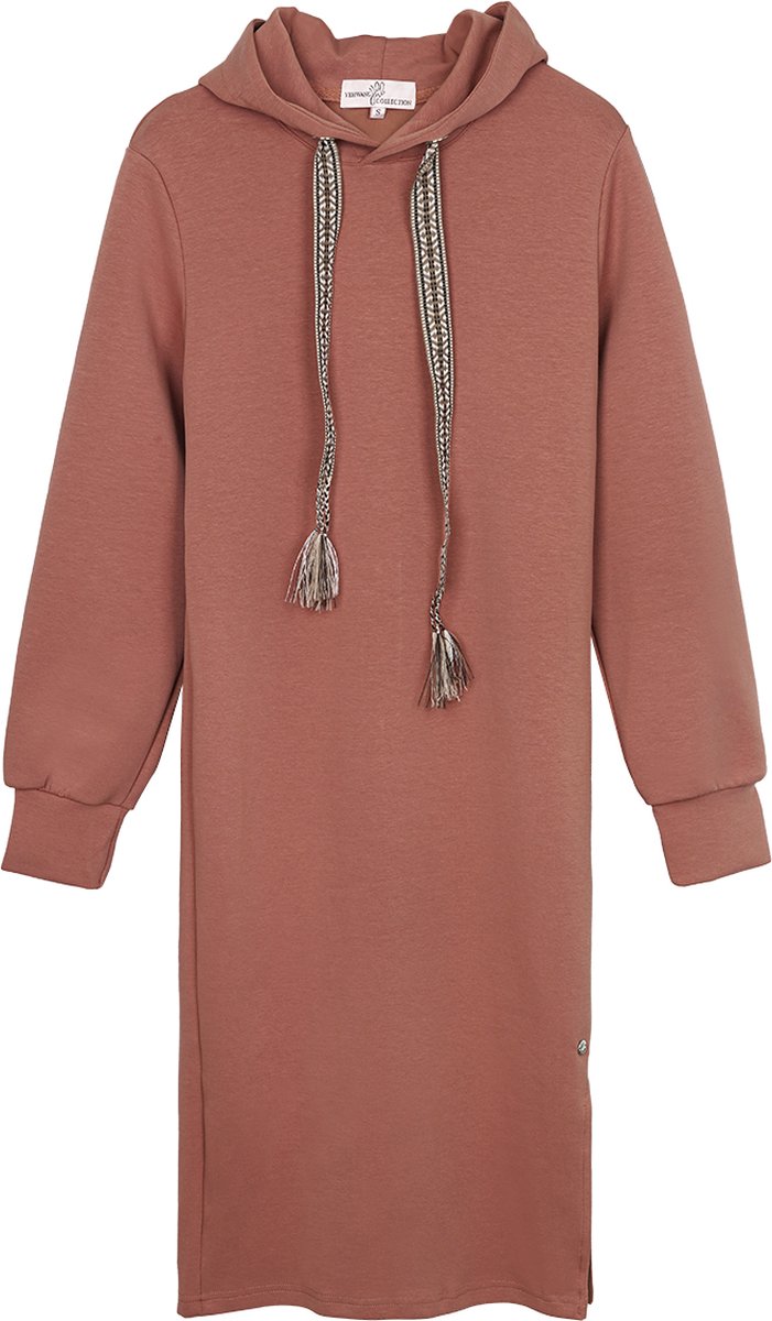 Yehwang - Sweater jurk - Roze - Maat:M
