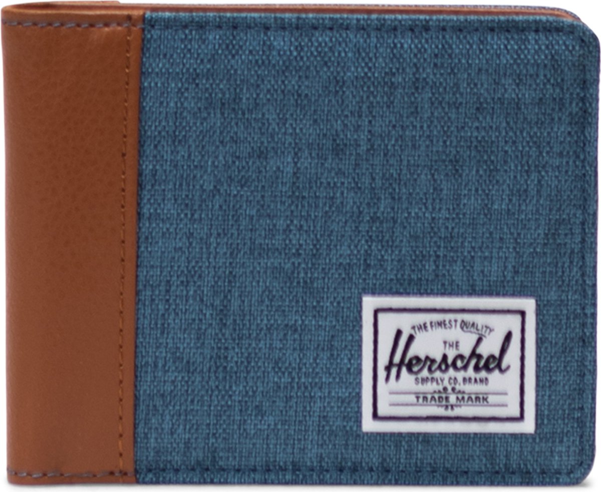 Hank II RFID - Copen Blue Crosshatch / Herenportefeuille met RFID blocking layer / Beperkte Levenslange Garantie / Blauw