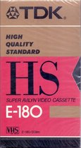 TDK HS E-180 VHS Video Cassette