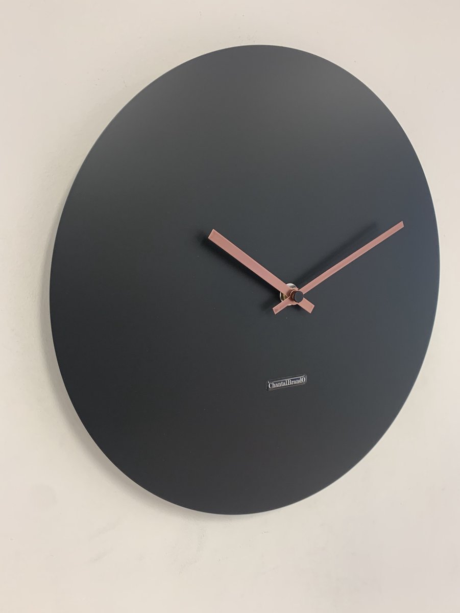 Wandklok ChantalBrandO MISTRAL BLACK -- MODERN DESIGN --