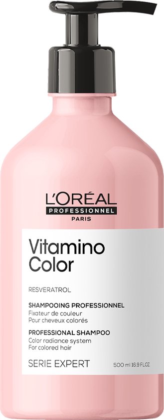 L’Oréal Professionnel Vitamino Color Shampoo – Kleurbeschermende shampoo voor gekleurd haar – Serie Expert – 500 ml