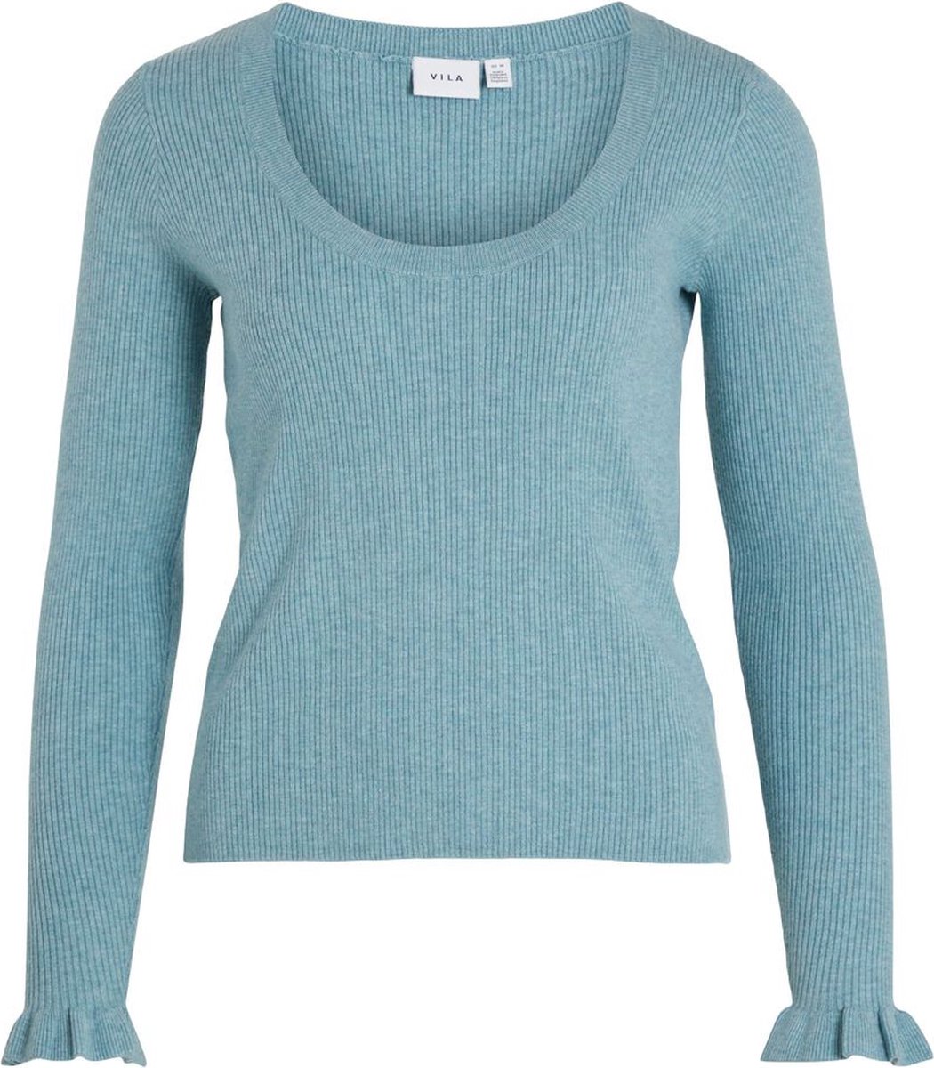 Vila - 14079239 - VILUCIANA L/S U-NECK KNIT TOP/SU