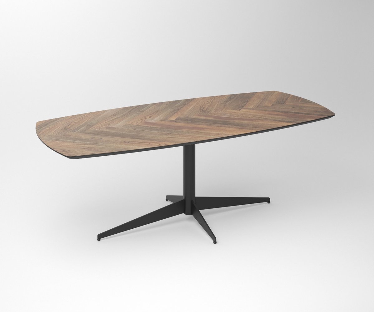 Notenhouten eettafel Tusk | Herkules Tafelframe